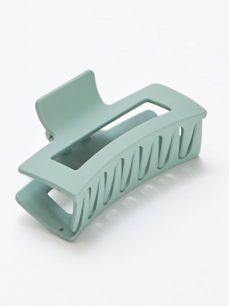 Lote de 2 molas para o cabelo forma retangular VERDE - Kiabi