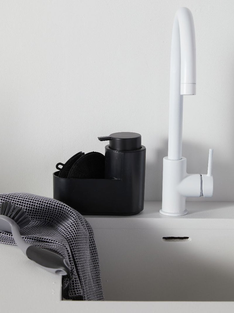 Lote de 2 panos de cozinha 50 x 70 cm, 190 g Preto - Kiabi