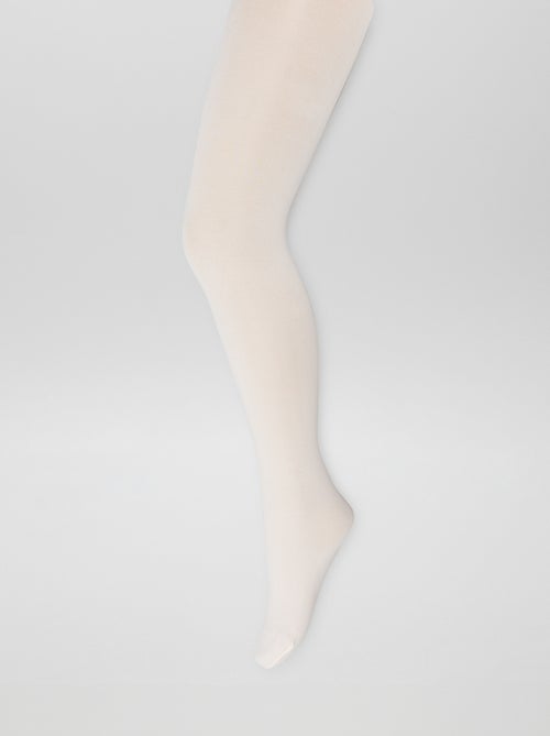 Lote de 2 pares de collants lisos - Kiabi