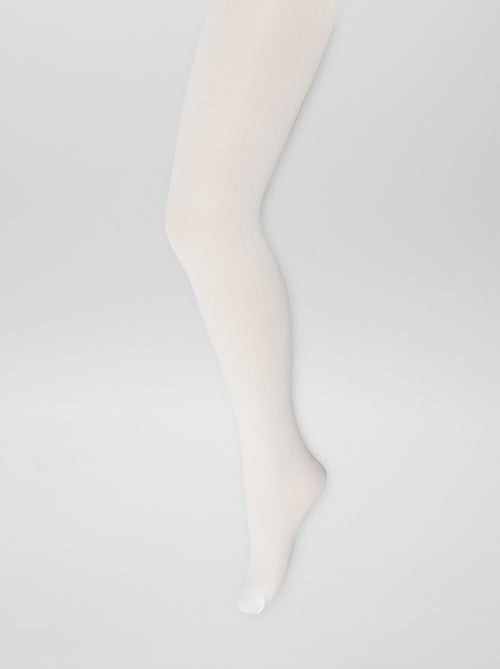 Lote de 2 pares de collants lisos - Kiabi