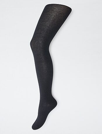 Pack de 2 pares de collants quentes lisas