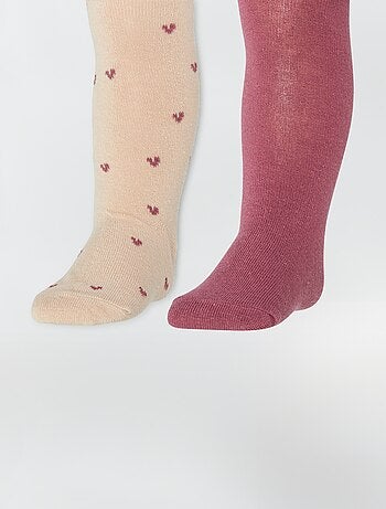 Lote de 2 pares de collants quentes