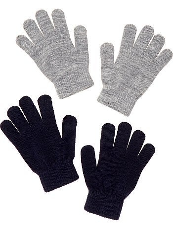 Lote de 2 pares de luvas lisas - Kiabi