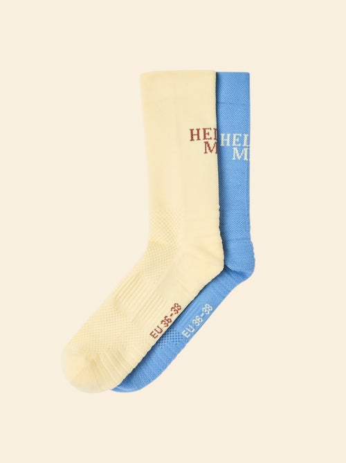 Lote de 2 pares de meias altas compressivas lisas (ekstract) - Kiabi