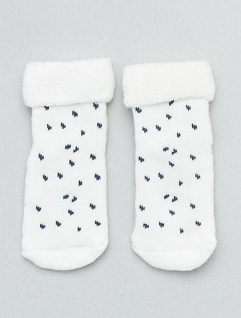 Lote de 2 pares de meias antiderrapantes - Kiabi