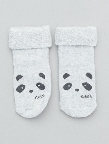 Lote de 2 pares de meias antiderrapantes - Kiabi