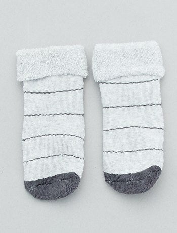 Lote de 2 pares de meias antiderrapantes - Kiabi