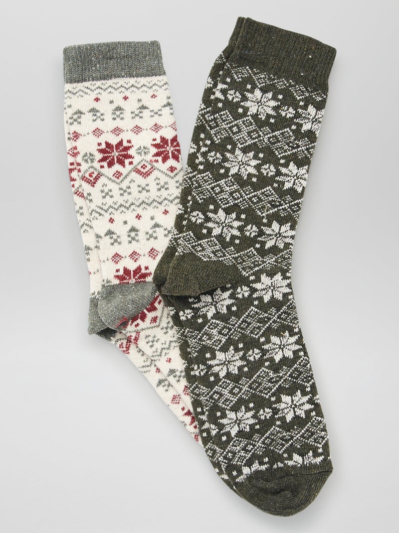 Lote de 2 pares de meias BEGE - Kiabi