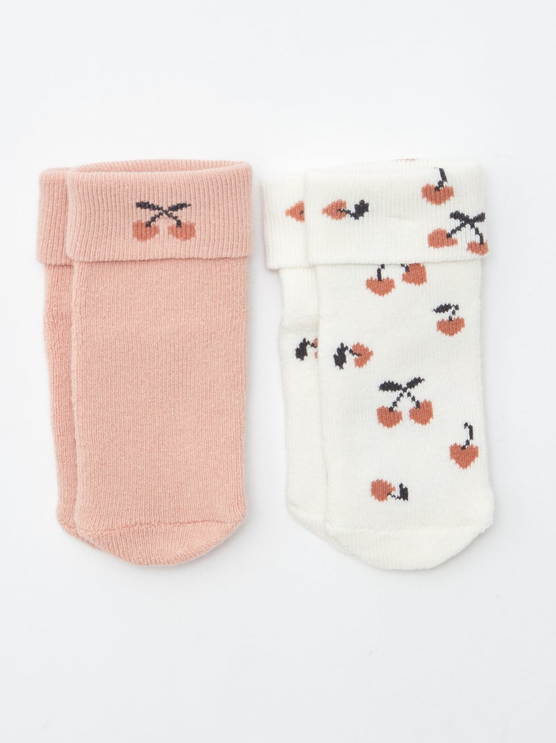 Lote de 2 pares de meias Branco - Kiabi