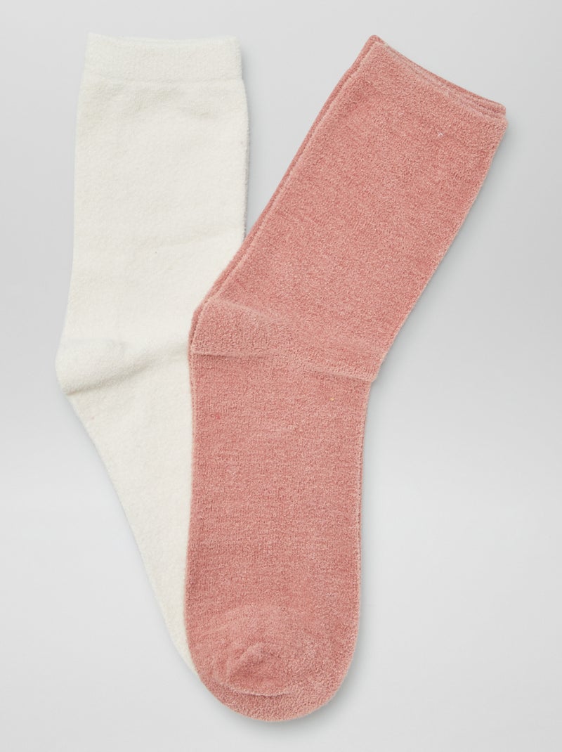 Lote de 2 pares de meias BRANCO - Kiabi