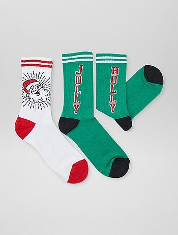 Lote de 2 pares de meias