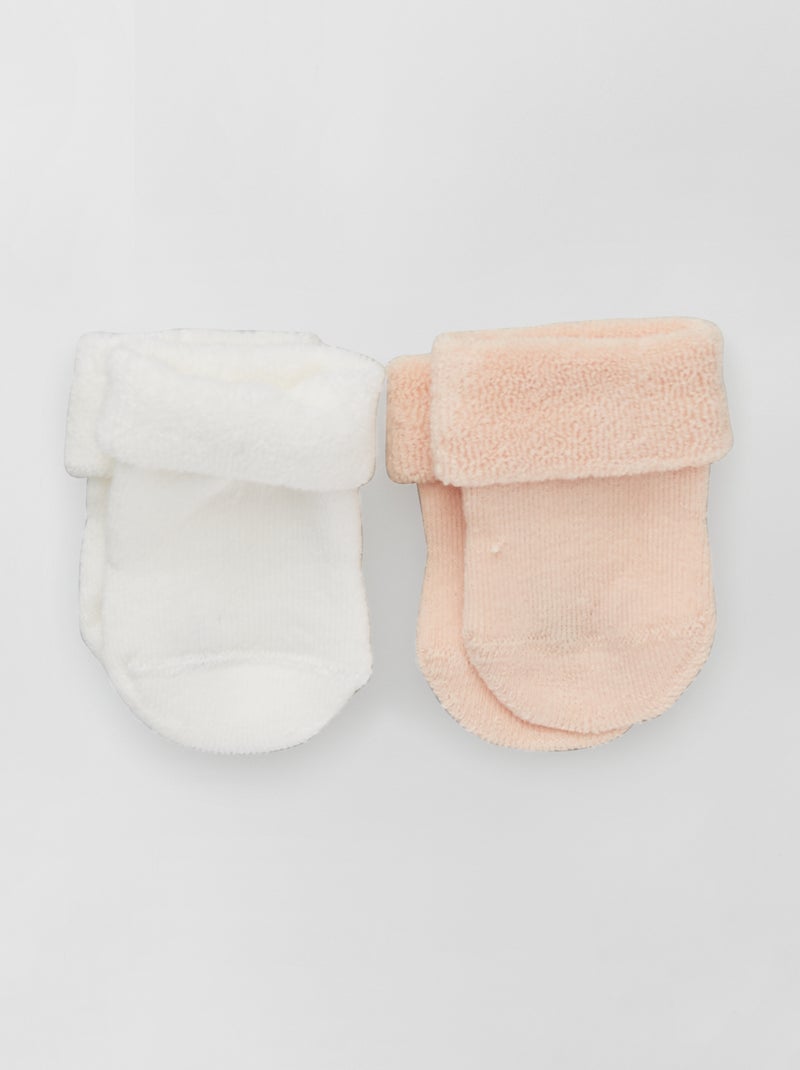 Lote de 2 pares de meias BRANCO - Kiabi