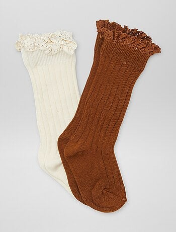 Lote de 2 pares de meias