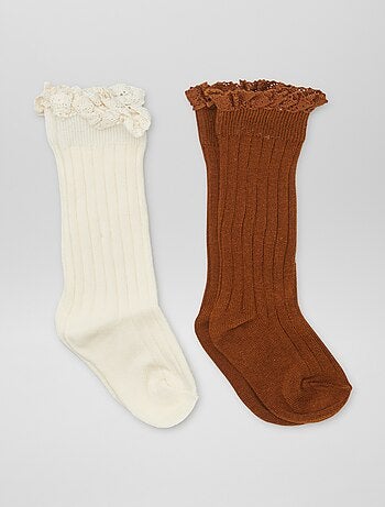 Lote de 2 pares de meias