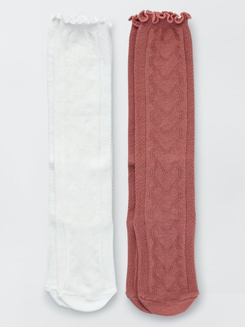 Lote de 2 pares de meias compridas - Kiabi