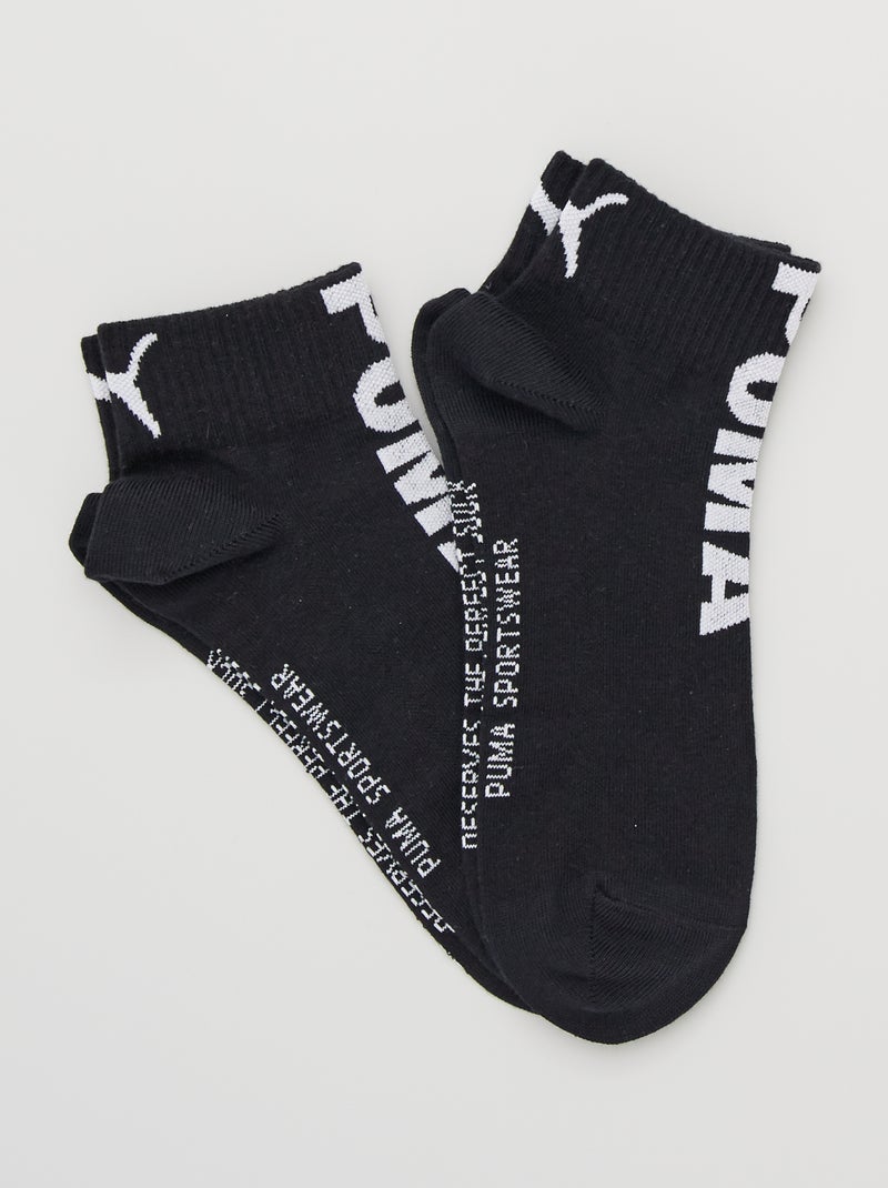 Lote de 2 pares de meias curtas Preto - Kiabi