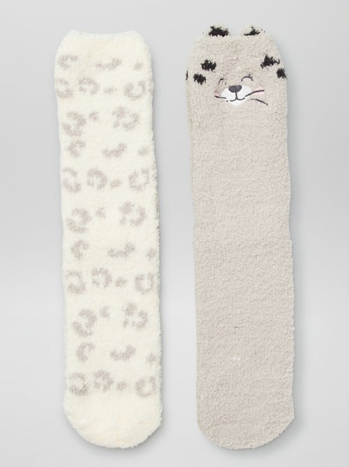 Lote de 2 pares de meias de fantasia - Kiabi