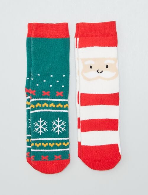 Lote de 2 pares de meias de Natal - Kiabi