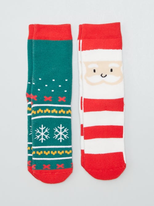 Lote de 2 pares de meias de Natal - Kiabi
