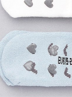 Lote de 2 pares de meias em algodão biológico - Kiabi