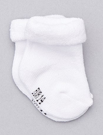 Lote de 2 pares de meias em algodão biológico - Kiabi