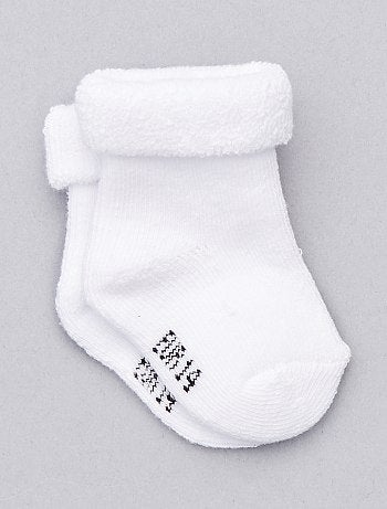 Lote de 2 pares de meias em algodão biológico - Kiabi