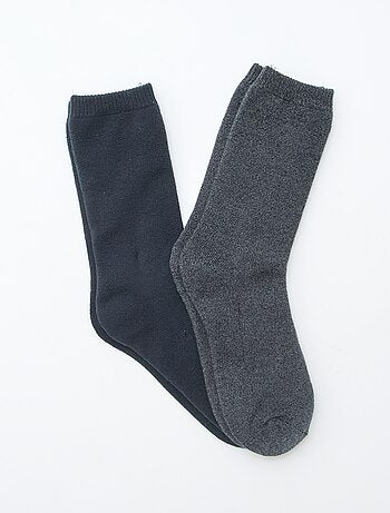 Pack de 2 pares de meias lisas