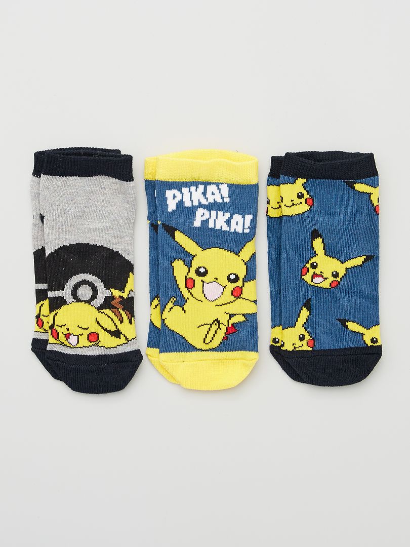 Lote de 2 pares de meias 'Pokémon' Azul/ Cinza - Kiabi