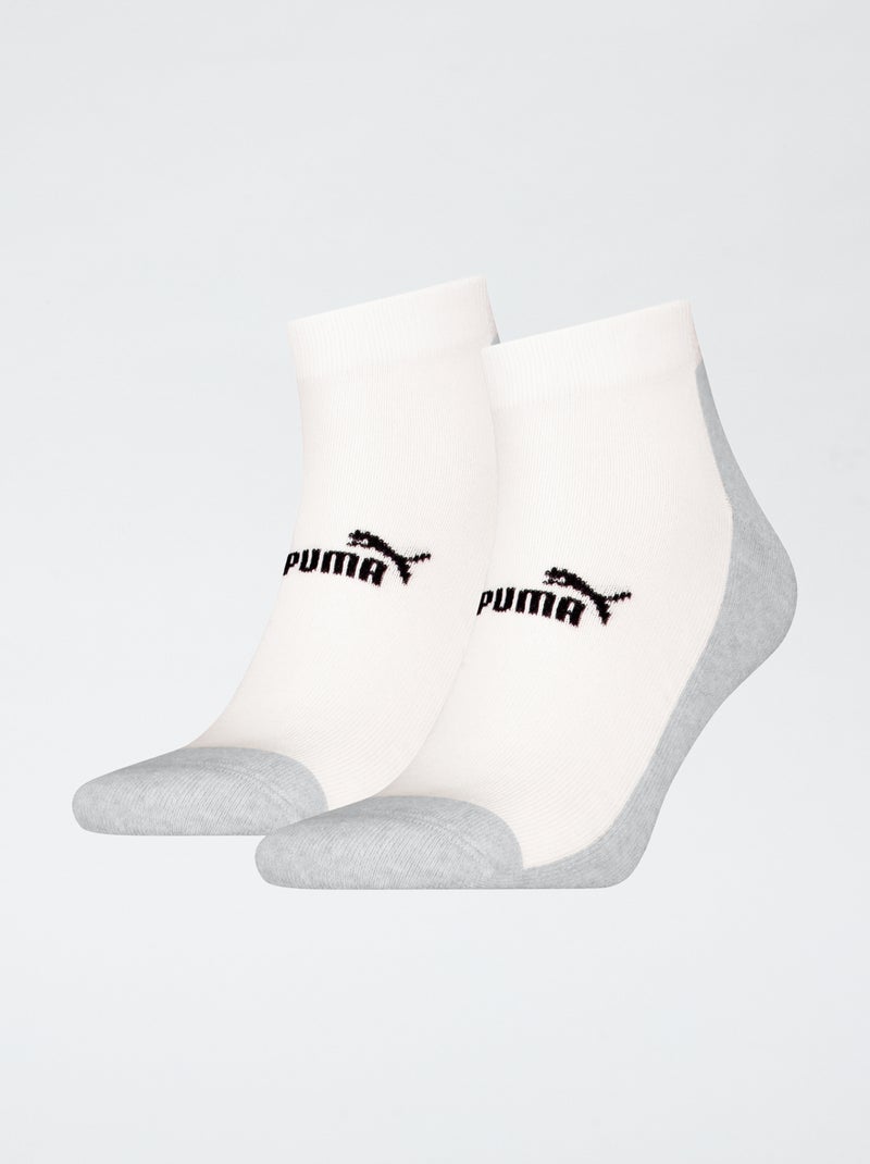 Lote de 2 pares de meias 'Puma' Branco - Kiabi