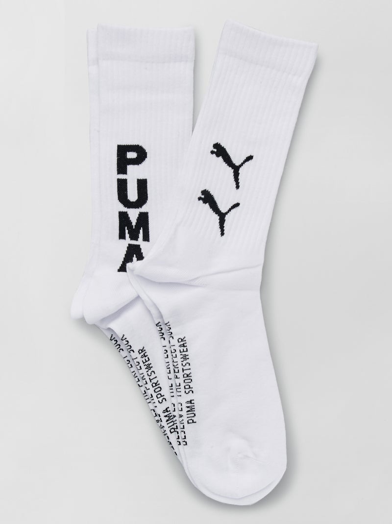 Lote de 2 pares de meias 'Puma' BRANCO - Kiabi