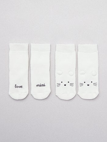 Lote de 2 pares de meias 'Rato' - Kiabi