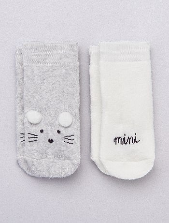 Lote de 2 pares de meias 'Rato' - Kiabi