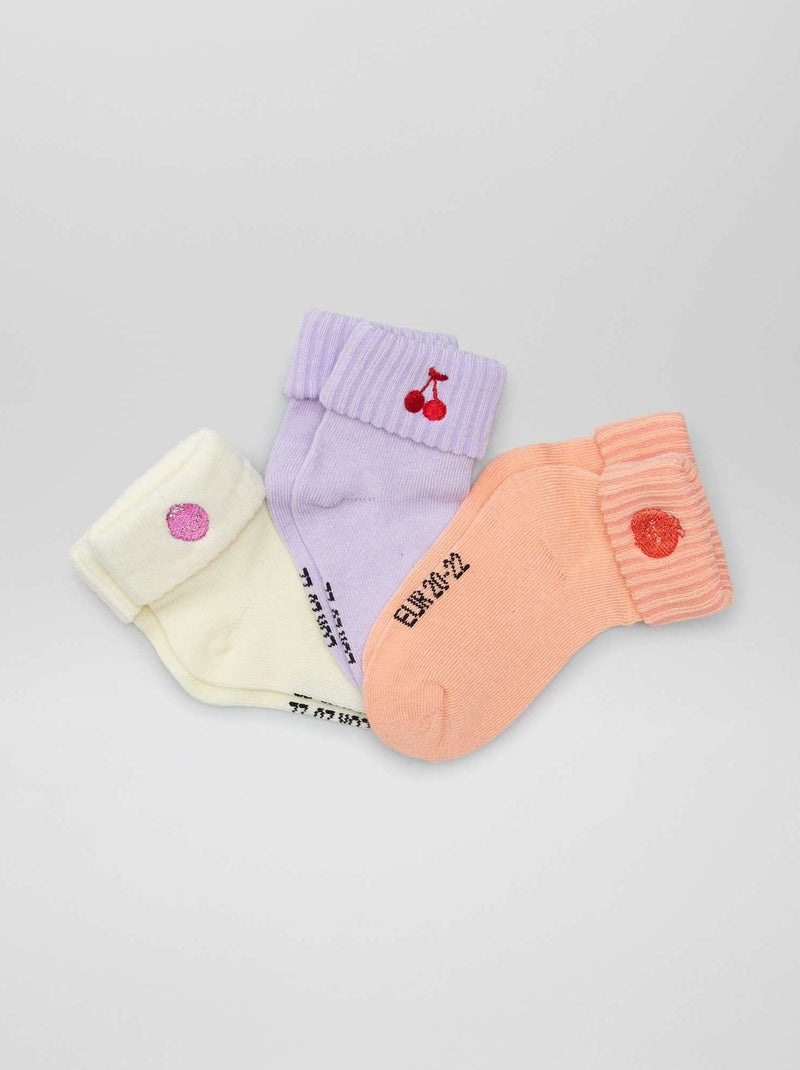 Lote de 2 pares de meias ROSA - Kiabi