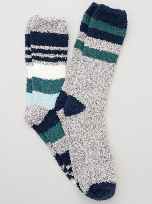 Lote de 2 pares de meias suaves - Kiabi