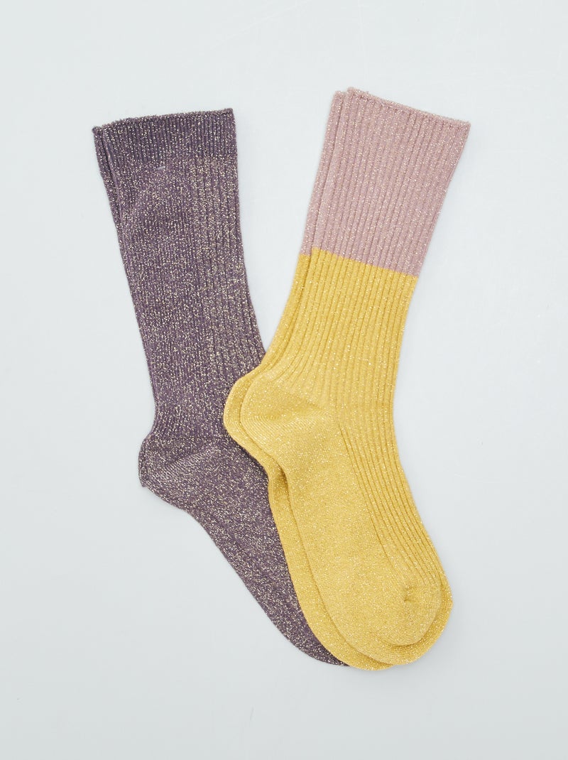Lote de 2 pares de meias VERDE - Kiabi