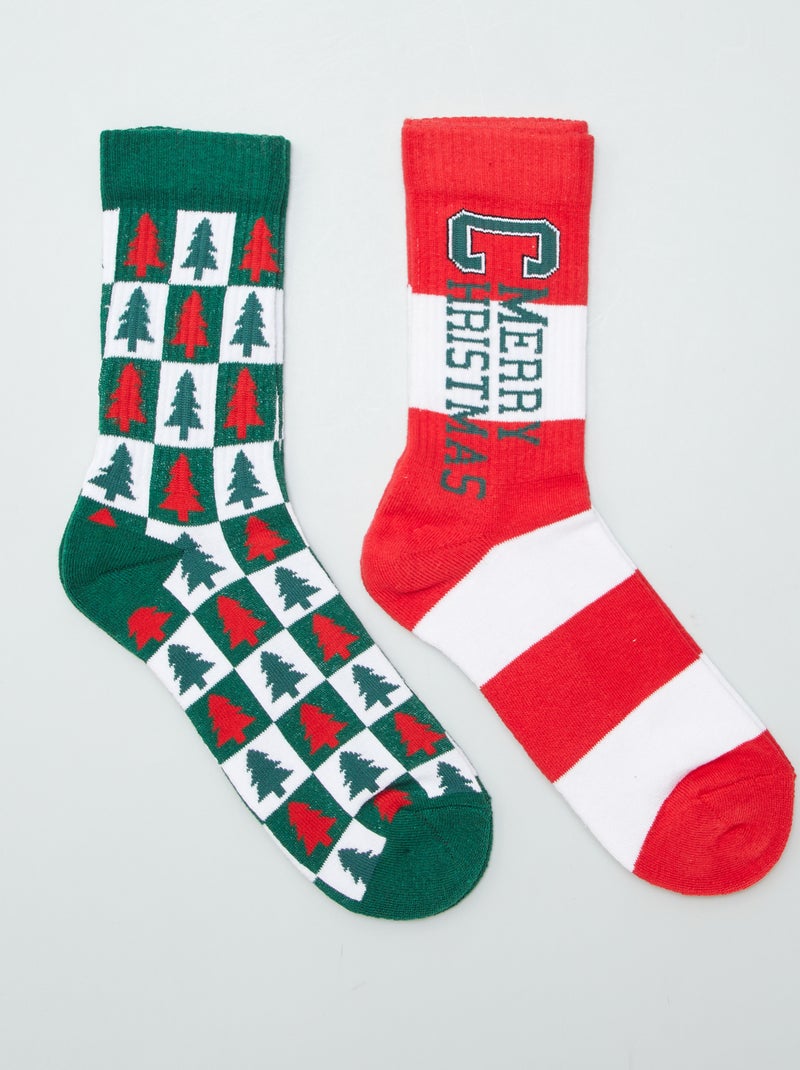 Lote de 2 pares de meias VERDE - Kiabi