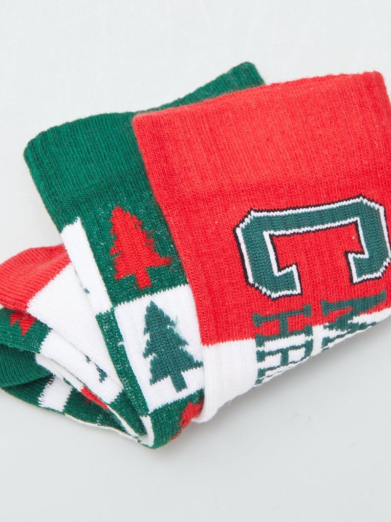 Lote de 2 pares de meias VERDE - Kiabi