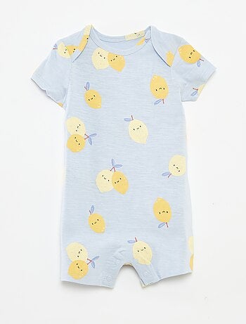 Lote de 2 pijamas babygros de manga curta