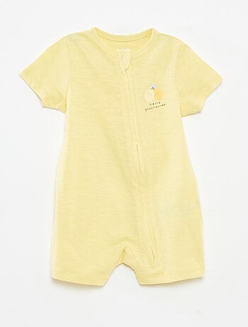 Lote de 2 pijamas babygros de manga curta