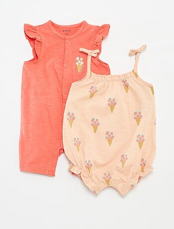 Lote de 2 pijamas babygros leves