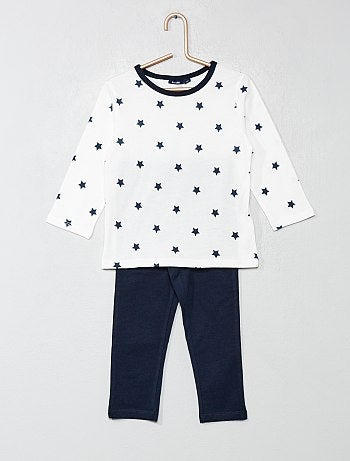 Menino 0-36 meses - Lote de 2 pijamas compridos 'estrelas' - Kiabi