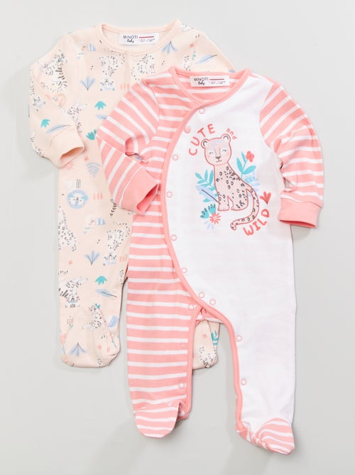 Lote de 2 pijamas em algodão - Kiabi