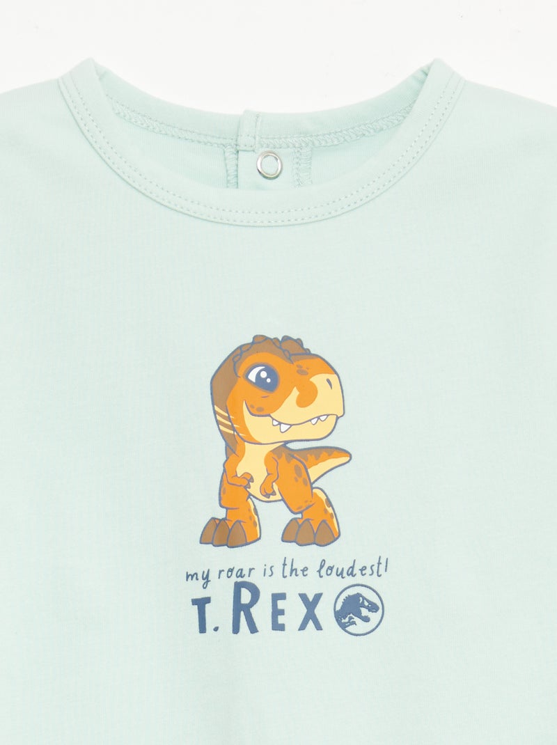 Lote de 2 pijamas \'Jurassic World\' Verde - Kiabi