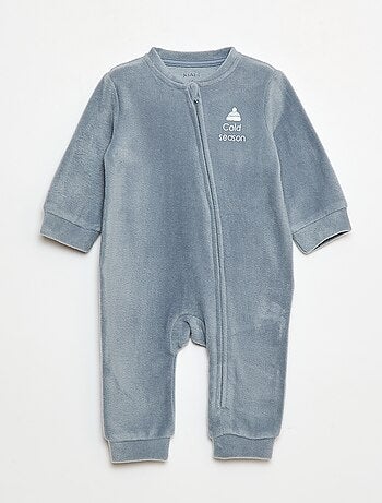 Lote de 2 pijamas macacão em polar - 2 peças