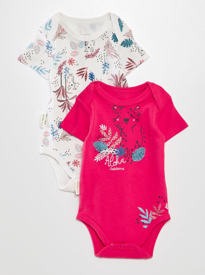 Lote de 2 pijamas 'Petit Béguin' ROSA - Kiabi