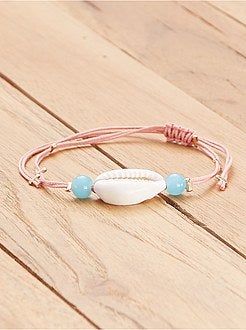 Lote de 2 pulseiras com conchas - Kiabi