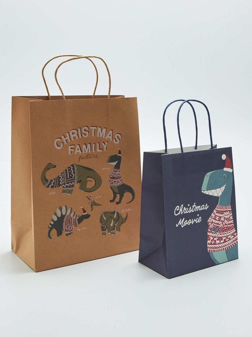 Lote de 2 sacos de presentes de Natal - Kiabi