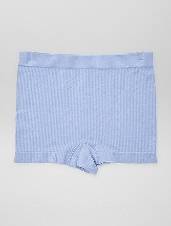 Lote de 2 shorties em malha nervurada