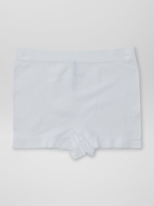 Lote de 2 shorties em malha nervurada - Kiabi