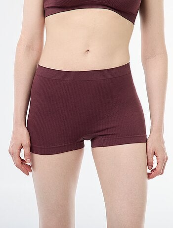 Lote de 2 shorties em malha nervurada